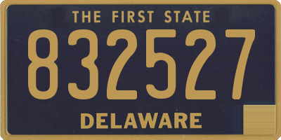 DE license plate 832527