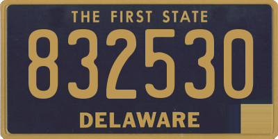 DE license plate 832530
