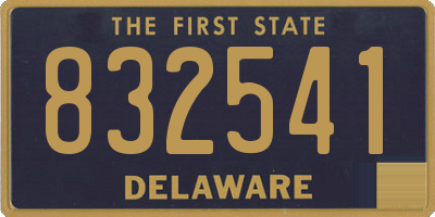 DE license plate 832541