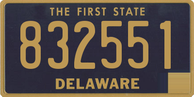 DE license plate 832551