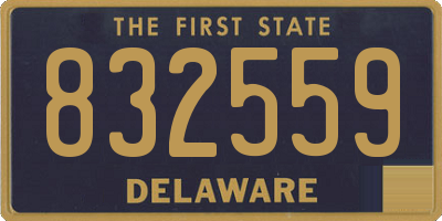 DE license plate 832559