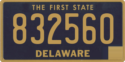 DE license plate 832560