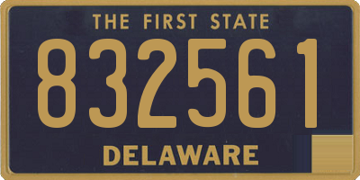 DE license plate 832561
