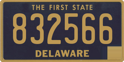 DE license plate 832566