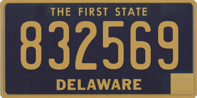 DE license plate 832569