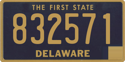 DE license plate 832571
