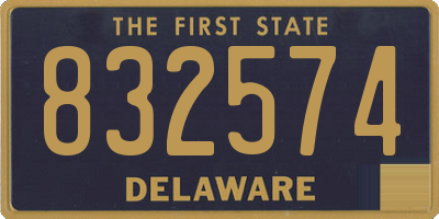 DE license plate 832574