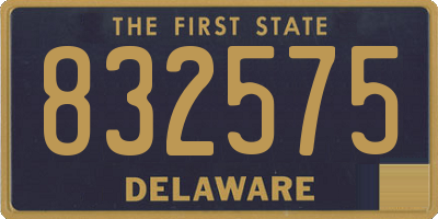 DE license plate 832575
