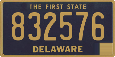 DE license plate 832576