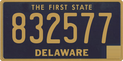 DE license plate 832577