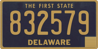 DE license plate 832579