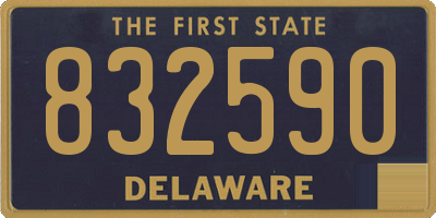 DE license plate 832590