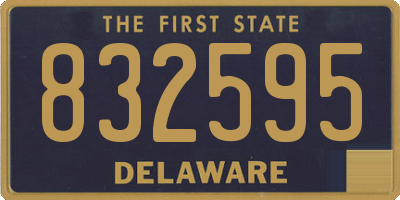 DE license plate 832595