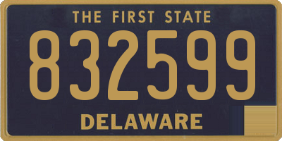 DE license plate 832599