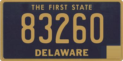 DE license plate 83260