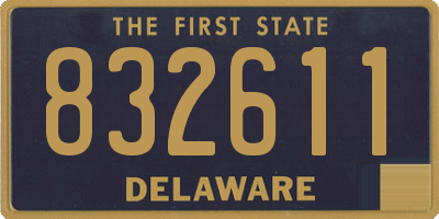 DE license plate 832611