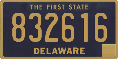 DE license plate 832616