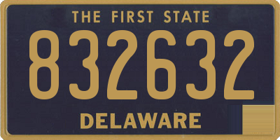 DE license plate 832632