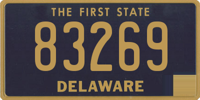 DE license plate 83269