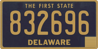 DE license plate 832696
