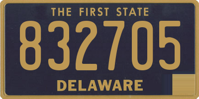 DE license plate 832705