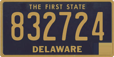 DE license plate 832724
