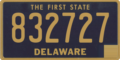 DE license plate 832727