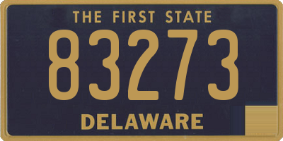 DE license plate 83273