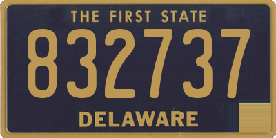 DE license plate 832737