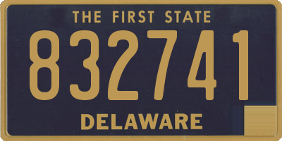 DE license plate 832741