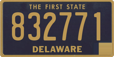 DE license plate 832771