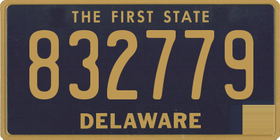 DE license plate 832779