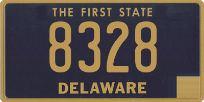 DE license plate 8328