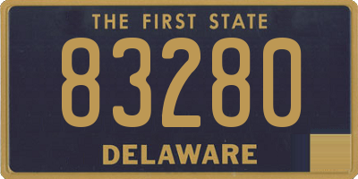 DE license plate 83280