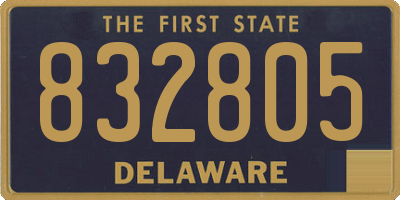 DE license plate 832805