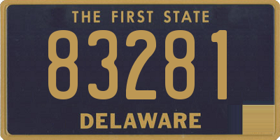 DE license plate 83281