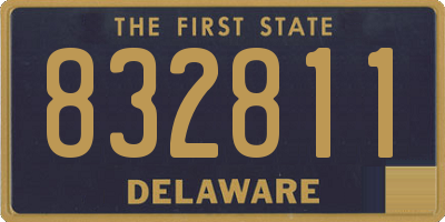 DE license plate 832811