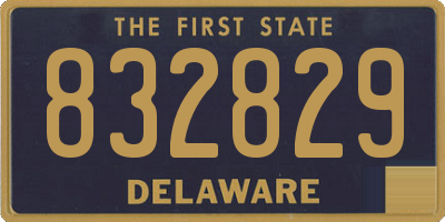 DE license plate 832829