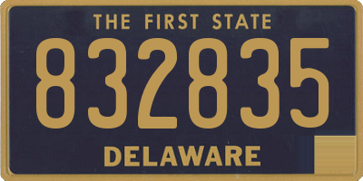 DE license plate 832835