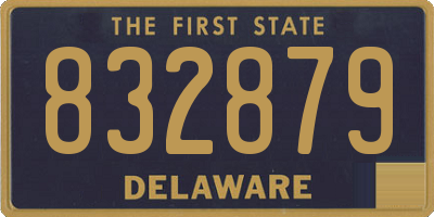 DE license plate 832879