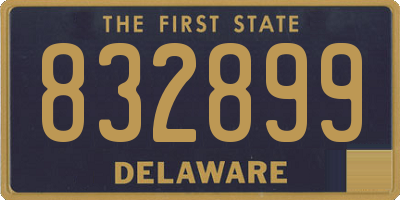 DE license plate 832899