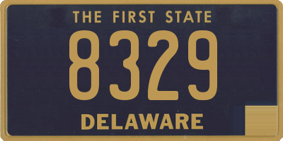 DE license plate 8329