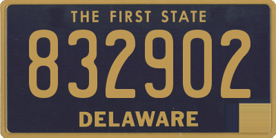DE license plate 832902