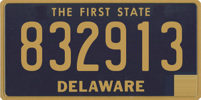 DE license plate 832913