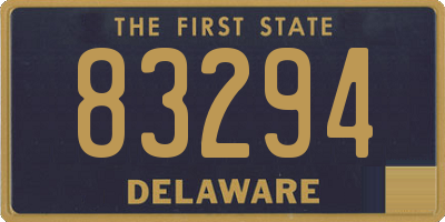 DE license plate 83294