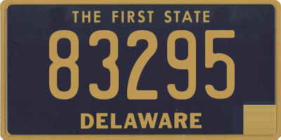 DE license plate 83295