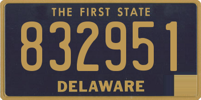 DE license plate 832951