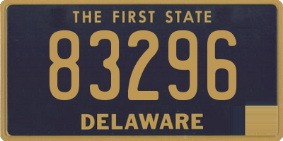 DE license plate 83296