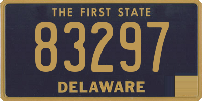 DE license plate 83297