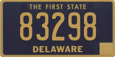 DE license plate 83298